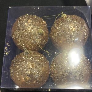 4" Gold Shatterproof Christmas Ball